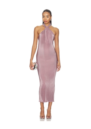 L'IDEE 90's Halter Dress in Purple. Size 6/XS. Also in 8/S, 10/M, 12/L.