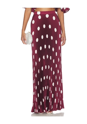 L'IDEE Gala Skirt in Wine. Size 6/XS. Also in 8/S, 10/M, 12/L, 14/XL.