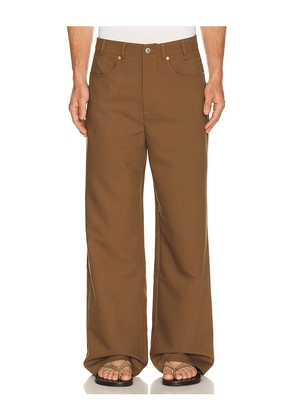 KROST 5-Pocket Trouser in Brown. Size S. Also in L, M, XL/1X.