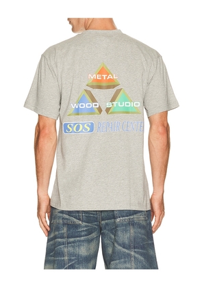 Metalwood Studio King Of The Greens T-Shirt in Grey. Size S. Also in M, L, XL/1X.