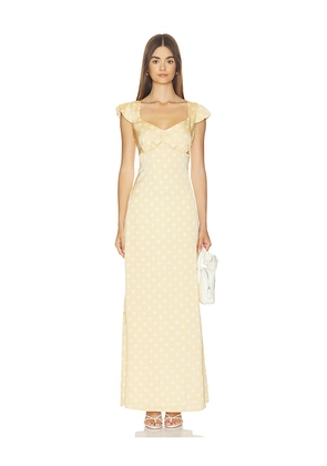 MORE TO COME Dorothy Maxi Dress in Orange. Size XXS. Also in XS, S, M, L.