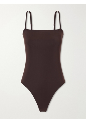 Alaïa - Stretch-jersey Swimsuit - Brown - FR 34,FR 36,FR 38,FR 40,FR 42,FR 44