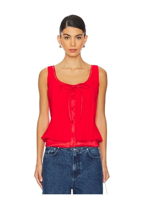 Tach Clothing Bluma Top in Red. Size S. Also in L.