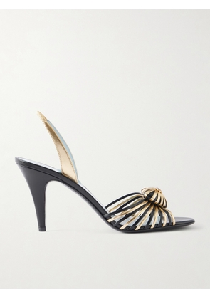 Valentino Garavani - Coeur Royal 85 Embellished Leather Sandals - Gold - IT36,IT37,IT37.5,IT38,IT38.5,IT39,IT39.5,IT40,IT40.5,IT41,IT42