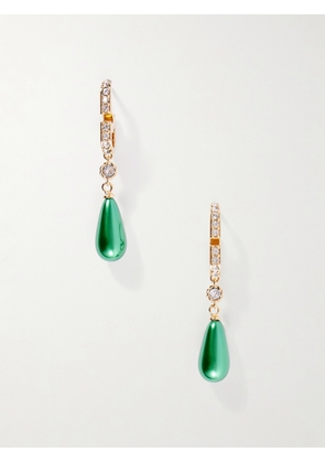 Valentino Garavani - Gold-tone Beaded Crystal Earrings - One size