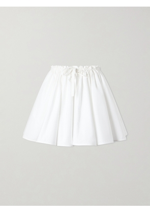 Givenchy - Pleated Cotton Mini Skirt - White - FR 34,FR 36,FR 38,FR 40,FR 42