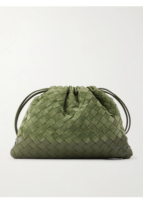 Bottega Veneta - Dustbag Intrecciato Suede Shoulder Bag - Green - One size