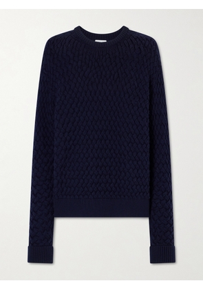 Bottega Veneta - Intrecciato Knitted Wool Sweater - Blue - xx small,x small,small
