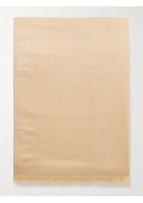 Brunello Cucinelli - Karakorum Cashmere And Silk-blend Scarf - Neutrals - One size