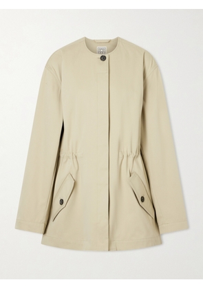 TOTEME - Cotton-twill Jacket - Neutrals - EU 32,EU 34,EU 36,EU 38,EU 40,EU 42