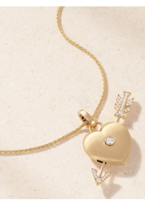Marie Lichtenberg - Cœur Percé 18-karat Gold And Diamond Pendant Necklace - One size