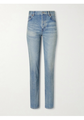 SAINT LAURENT - High-rise Straight-leg Jeans - Blue - 24,25,26,27,28,29