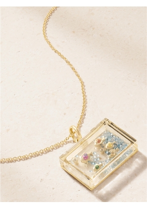 Yvonne Léon - Aquarium 9-karat Gold Multi-stone Necklace - One size