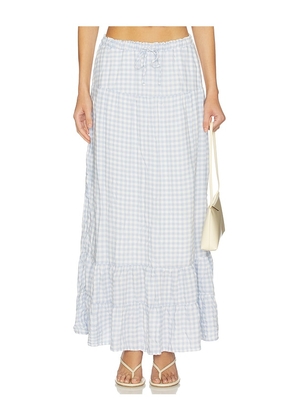 PEIXOTO Riley Maxi Skirt in Baby Blue. Size S. Also in XS, M.