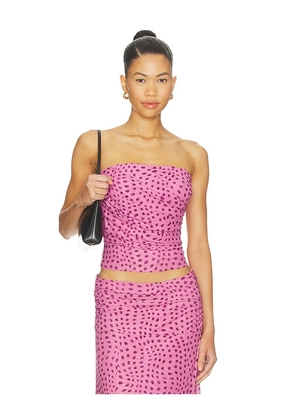 SOVERE Zuri Strapless Top in Mauve. Size S. Also in XS, M, L.