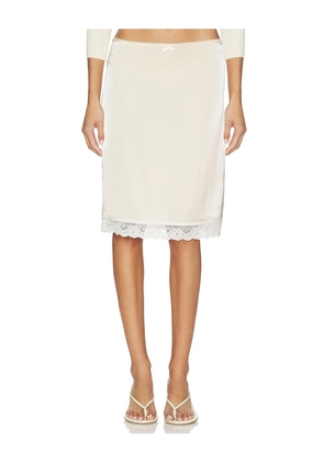 Tiger Mist Leisel Skirt in Cream. Size S. Also in XS, M, L, XL.