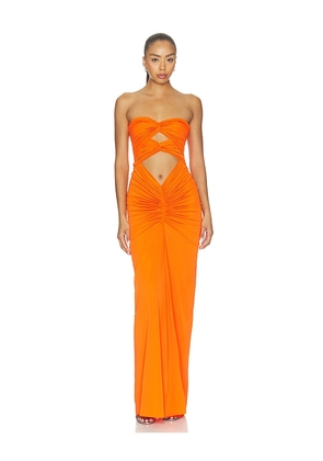 Ronny Kobo Be Dress in Orange. Size XS. Also in S, M, L.