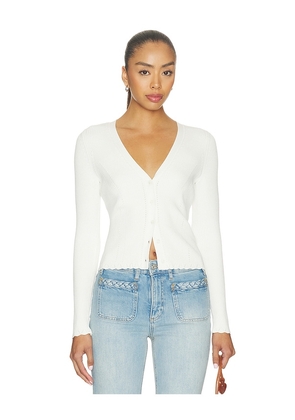 PAIGE Crimson Cardigan in White. Size XXS. Also in XS, S, M, L, XL.