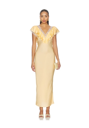 Ronny Kobo Gracie Dress in Yellow. Size XS. Also in L, M, S.