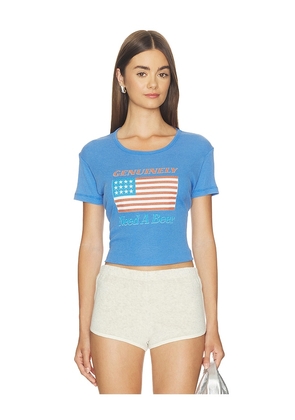The Laundry Room Genuinely Need A Beer Baby Tee in Blue. Size XS. Also in S, M, L, XL.
