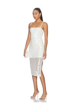 superdown Lailah Midi Dress in White. Size XXS. Also in L, M, S, XS.