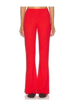 WellBeing + BeingWell Shaw Pant in Red. Size XXS. Also in XS, S, M, L, XL.