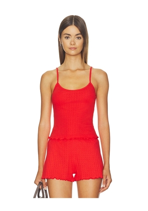 WellBeing + BeingWell Kenny Tank in Red. Size XXS. Also in XS, S, M, L, XL.