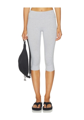 WellBeing + BeingWell Loungewell Light Ricki Capri in Grey. Size XXS. Also in XS, S, M, L, XL.