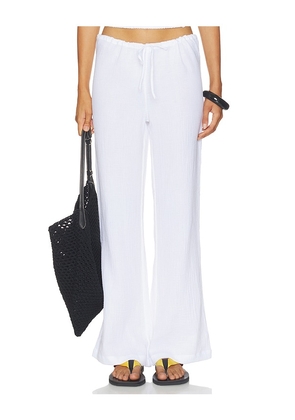 WellBeing + BeingWell Headley Pant in White. Size XXS. Also in XS, S, M, L, XL.