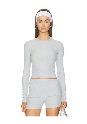 WellBeing + BeingWell Leon Long Sleeve Top in Grey. Size XXS. Also in XS, S, M, L, XL.