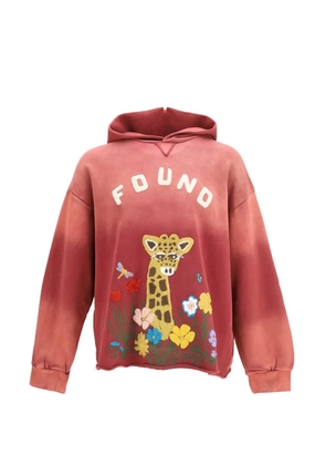 FOUND Giraffe logo-embroidered hoodie