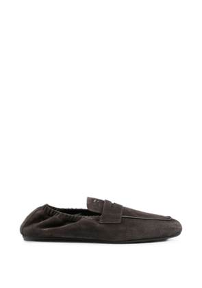 Prada suede penny loafers - Brown