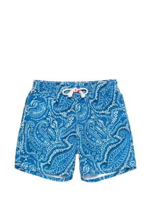 MC2 Saint Barth Caprese paisley-print drawstring swim shorts - Blue