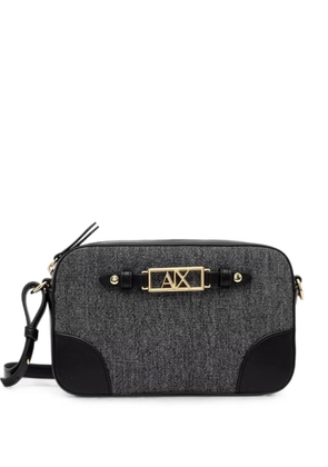 Armani Exchange logo-plaque cross body bag - Grey