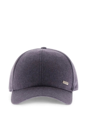 Herno cashmere-silk baseball cap - Grey