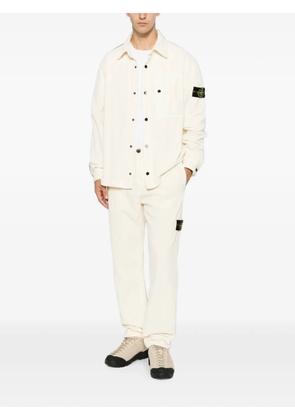 Stone Island Compass-motif corduroy trousers - Neutrals