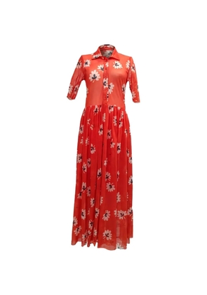 GANNI Tilden floral-print maxi dress - Red