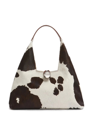 Marni cow-print shoulder bag - White
