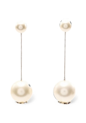 CHANEL Pre-Owned 1986-1988 Coco interlocking-CC earrings - Silver