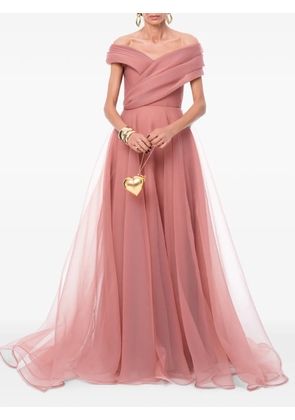 Ana Radu off-shoulder draped maxi dress - Pink