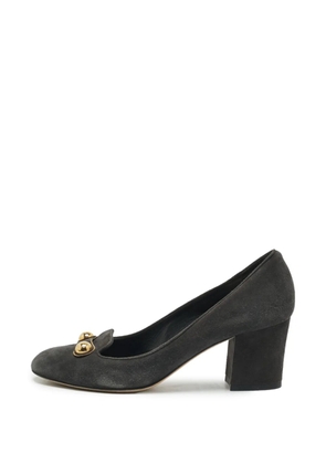 Dolce & Gabbana Pre-Owned embellished-detail block-heel pumps - Grey