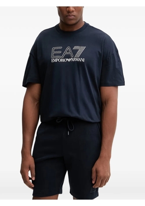 Ea7 Emporio Armani logo-print T-shirt - Blue