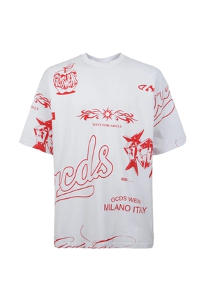 GCDS graphic-print T-shirt - White