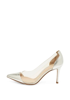 Gianvito Rossi Plexi pointed-toe pumps - Silver