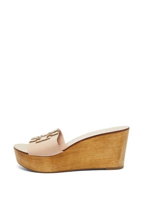 Tory Burch Ines platform wedge sandals - Pink