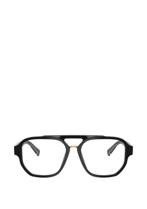 Dolce & Gabbana Eyewear double-bridge pilot-frame glasses - Black