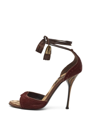 Roberto Cavalli Vintage ankle-strap sandals - Brown