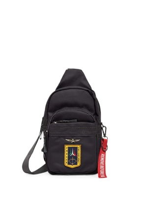Aeronautica Militare logo-patch zip-around belt bag - Grey