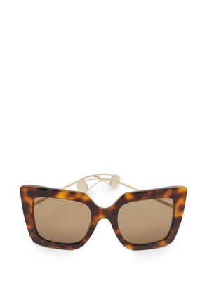 Gucci Pre-Owned GG0435S frame square sunglasses - Brown