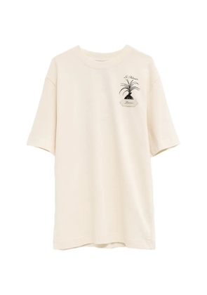 Jacquemus Palmier logo-patch T-shirt - Neutrals